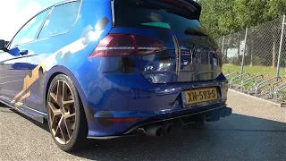 3XX HP Volkswagen Golf 7 R with Straight Pipes! LOUD Revs