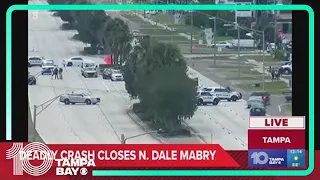 Woman killed in 2-car crash that shut down part of Dale Mabry Highway