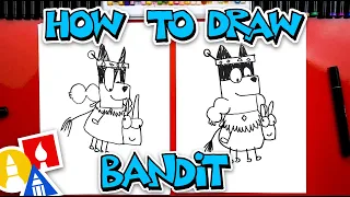 How To Draw Bandit From Bluey Dragon Episode