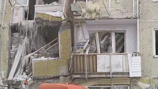 Работа экстренных служб в Нижневартовске на месте взрыва