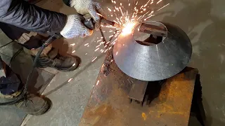 How easy it is to make a truncated cone from 2 mm metal. Do it yourself