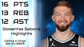 [NBA] Domantas Sabonis Highlights | Celtics @ Kings (03/21/2023) | NBA Regular Season