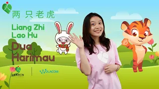 Liang Zhi Lao Hu (Two Tigers) Chinese Mandarin Kid Song with Lyrics