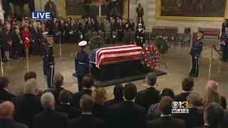 Former President George H.W. Bush To Lie In State At U.S. Capitol; Gov. Hogan To Pay Respects