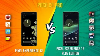 Pixel Experience 12 vs Pixel Experience 12 Plus on Poco X3 Pro | Benchmark & Gaming Test