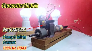Making a simple electric generator || Take advantage of a used mixer dynamo