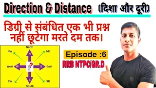 Reasoning||दिशा और दूरी||Episode-6||For:RRB NTPC & GR.D Exams||By :Maths Masti