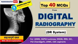 IMPORTANT MCQs from DIGITAL RADIOGRAPHY || DR SYSTEM || RADIOLOGY MCQs || Radiography Q&A