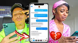 BREAKING UP WITH MY GIRLFRIEND THROUGH TEXT!!! *SHE CRIES*