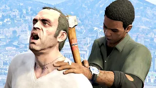 GTA V PC Lamar Kills Trevor (Editor Rockstar Movie Cinematic Short Film)