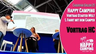 Caravan Salon 2021 - Vortrag "1. Fahrt mit dem Camper" mit HC in der Starter Welt | Happy Camping