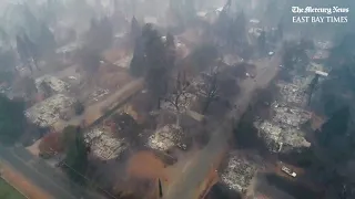 #Campfire: Aerial tour of Paradise, California destruction