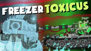 Gladiator battles : Freezer versus Toxicus   Cartoons about tanks