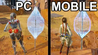 Loba *MOBILE VS PC* Abilities Comparison Apex Legends