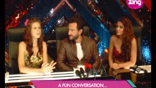 Saif On The Sets Of 'Raw Star' To Promote 'Happy Ending'