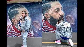 6ix9ine Disrespects Nipsey Hussle's Mural😳😳 (Reaction)