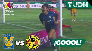 ¡GOL AMÉRICA! Cuevas apaga el Volcán | Tigres 0-1 América | CL2023 Femenil - Semis | TUDN