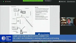 Seattle City Council Land Use & Neighborhoods Committee 8/12/20