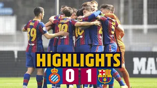 HIGHLIGHTS| ESPANYOL B 0 -1 BARÇA B | A win in the catalan derby!  🔥