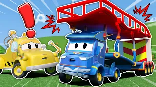 🚨Oh no! ⛔ SUPER CARRIER TRUCK has an ACCIDENT | Car Repair | Car City Tom's Garage