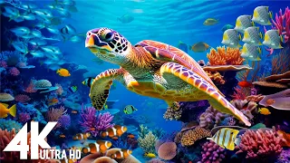 [NEW] 11HR Stunning 4K Underwater footage -Rare & Colorful Sea Life Video - Relaxing Sleep Music #81