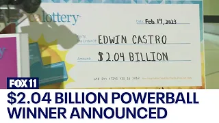 Name of California's $2.04 billion Powerball jackpot winner to be revealed
