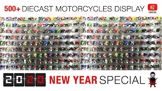 500 Diecast Motorcycles January 2020 Display Setup (New Year Special) Dnation