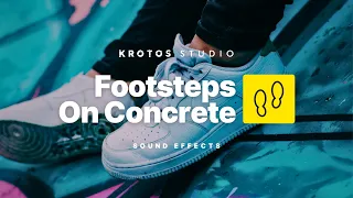 Footsteps On Concrete Sound Effect | 100% Royalty Free | No Copyright