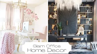 Glam Luxury High End Home Office Home Decor & Design Inspiration | And Then There Was Style