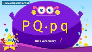 Kids vocabulary compilation - Words starting with P p, Q q - Word cards - review