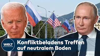 USA-Russland-Gipfel in Genf: Biden trifft "selenlosen Killer" Putin zum politischen Fingerhakeln