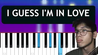 Clinton Kane - I GUESS I'M IN LOVE (Piano tutorial)