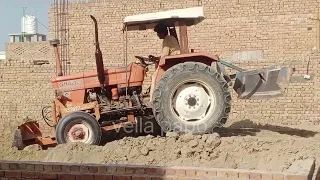 Tractor JCB Machine on Swaraj 963 FE Loading Mud in Trolley Eicher 485 Sonalika 60 Rx vella papo