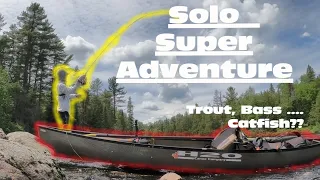 Solo Backcountry Camping, Canoe and Fishing Trip - Algonquin Catfish Lake and Nipissing River loop