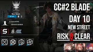 CC#2 Blade Day 10: New Street Risk 8 Clear - [Arknights 明日方舟EN]