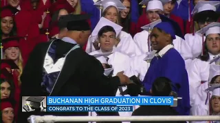 Paralyzed student walks across stage to get high school diploma