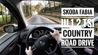 Skoda Fabia III 1.2 TSI (2017) - POV Country Road Drive