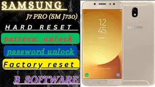 Samsung J7 pro (SM J7 pro) hard reset password pettran unlock without PC #samsung #hardreset