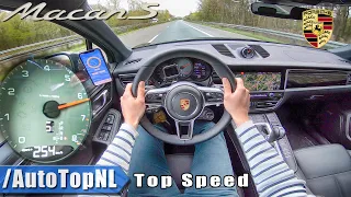 NEW! Porsche Macan S 254km/h AUTOBAHN POV TOP SPEED by AutoTopNL