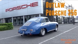 Outlaw style Porsche 356 With race exhaust! (loud) onboard ride
