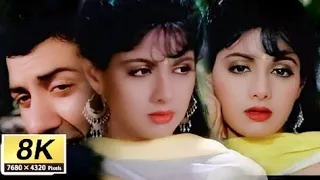 Saawan Ke Jhoolon Ne [Full Song] | Nigahen ll_8k_ultra H D | Sunny Deol, Sridevi