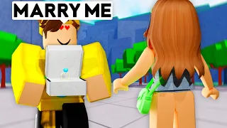 Asking My ROBLOX GIRLFRIEND To MARRY ME.. (The Strongest Battlegrounds)