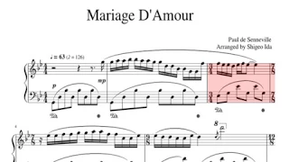 Mariage d'Amour _ Paul de Senneville - Piano sheet