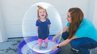 Trapped Inside A Giant Bubble!!