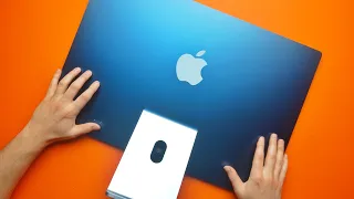 NEW M1 iMac 24-inch Unboxing + Hands On! 👀 (Blue)