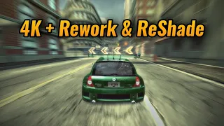 NFS Most Wanted (2005) - 4K Textures + Rework 3.0 Mod & ReShade