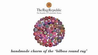 Handmade charm of the Bilbao round rug