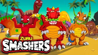 FULL Episodes + More Kids Cartoons! | SMASHERS 💥 World | Dinosaur 🦖 Animated Stories