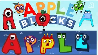 Numberblocks Intro Song But Only A for Apple with Spilling - Apple Blocks - A Blocks
