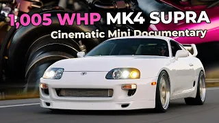 1,005 WHP MK4 SUPRA TURBO MINI DOC | 1995 Toyota Supra MKIV w/ Exhaust Sound [4K] | Spools & Pulls